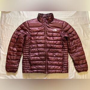 The North Face Maroon Quilted Jacket Medium